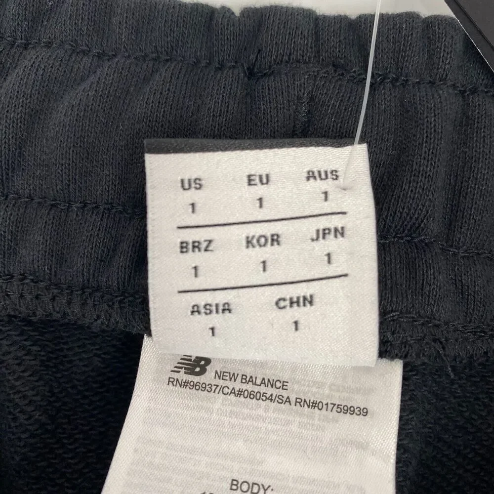 New Balance Men’s Sweatpants Warped Classic Terry Joggers Size Small Black NEW